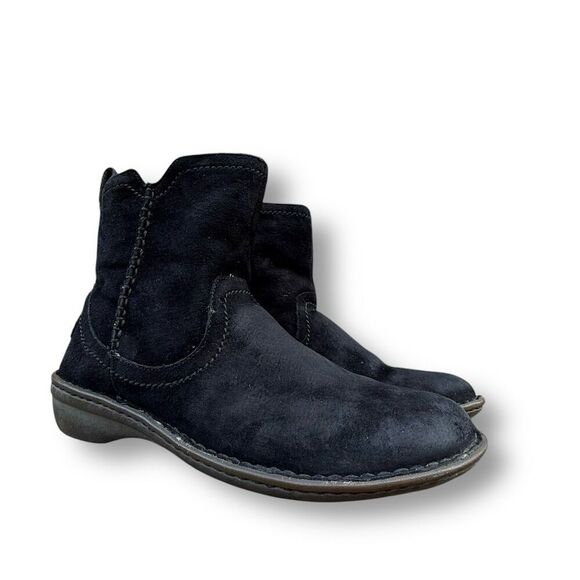 UGG Neevah Shearling Lined Short Ankle Women's Black Suede Size 8 Winter Casual - Picture 14 of 14